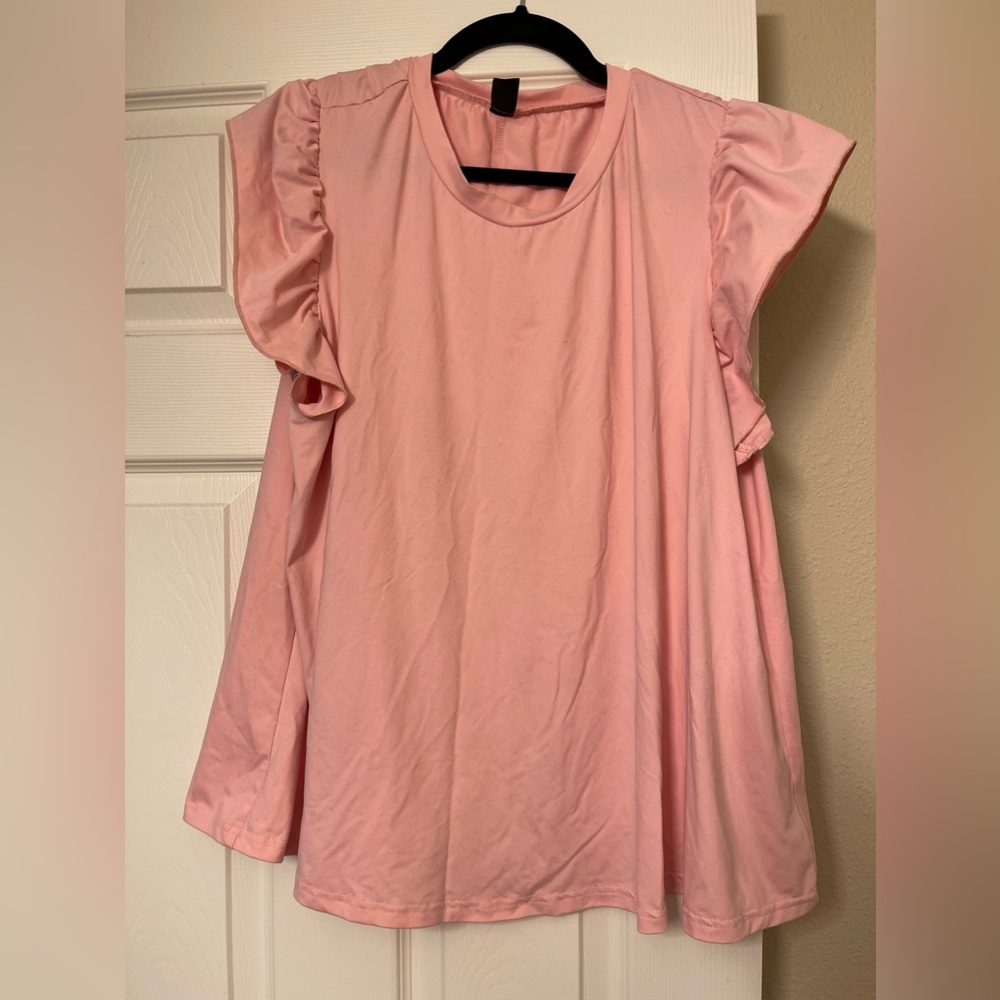 Pink SHEIN Curve Blouse